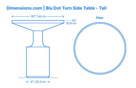 End Tables Side Tables Dimensions And Drawings