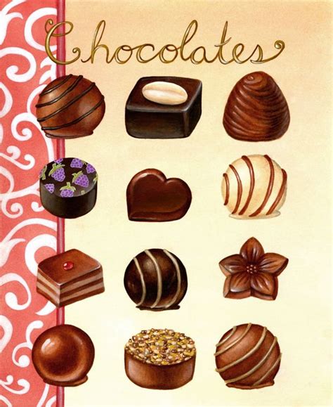 Chocolates 1 On Behance Food Illustrations Food Art Chocolate Drawing