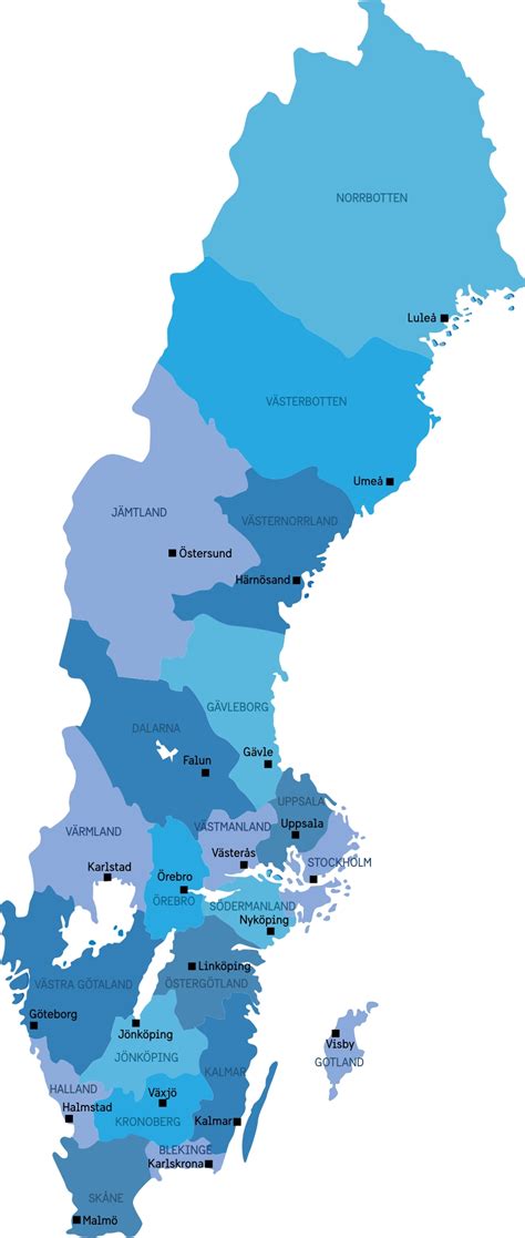 mapa interactivo con destinos a los que viajar a suecia sweetsweden