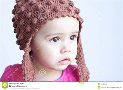 Wide Eyed Baby Girls Face Stock Photos Image 24193073