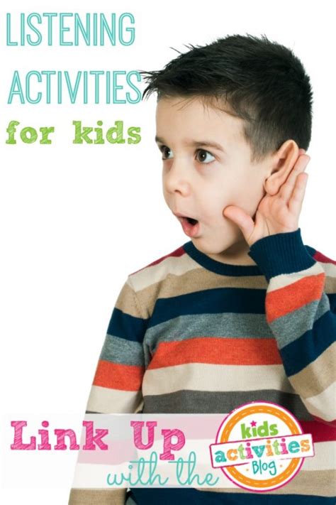 Listening Activities For Kids ~ Add Yours Kids Activities Blog