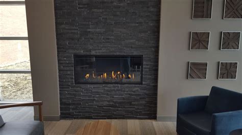 Carbon Honed Lobby Fireplace Realstone Systems