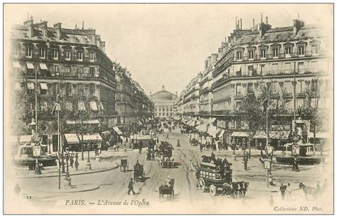 Paris Ii° Avenue De Lopéra Vers 1900