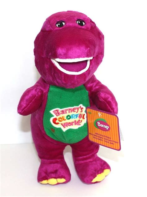 Barney The Dinosaur 12 Plush Musical Singing Colorful World Doll Sings