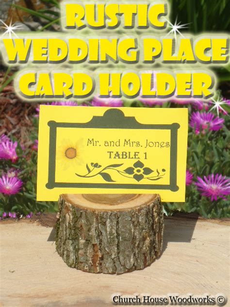 Church House Collection Blog Rustic Wedding Place Card Holders
