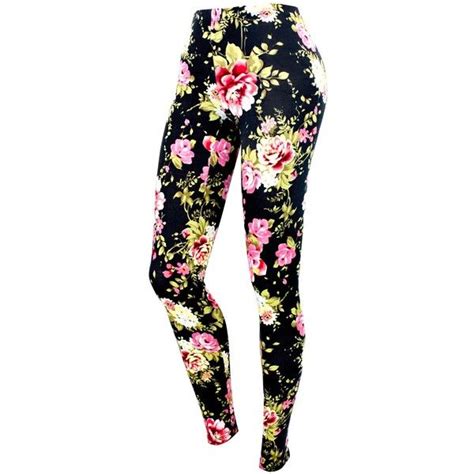 Multicolor Floral Print Legging 898 Liked On Polyvore Featuring Pants Leggings Bottoms