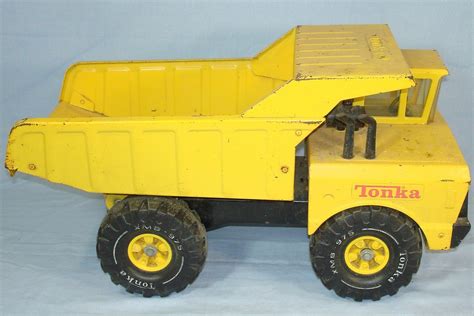A battery powered truck might hold your child's interest. Metal Tonka Trucks before they were made of plastic. No ...