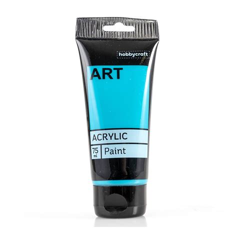 Turquoise Art Acrylic Paint 75ml Hobbycraft