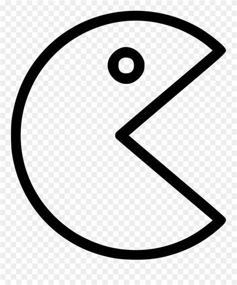 Drawing Pacman Svg Library Library - Pac Man Black And White Clipart