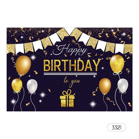 75ft Happy Birthday Photo Backdrop Adult Birthday Theme Photography Background Cloth Party