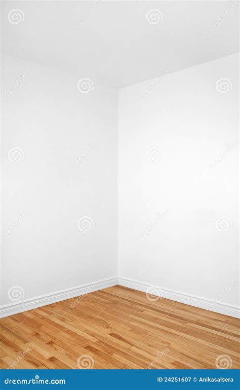 Empty Corner Of A Room With Wooden Floor Royalty Free Stock Photography