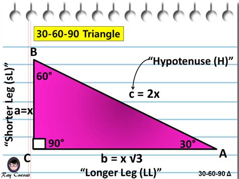 How To Find The Sides Of A 30 60 90 Triangle Vito Sibille