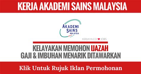 Asm is a statutory body of eminent scientists, engineers, technologist and industrialists of various disciplines. akademi-sains-malaysia • Kerja Kosong Kerajaan