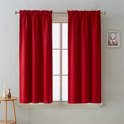 Red And Black Curtains Curtains And Drapes