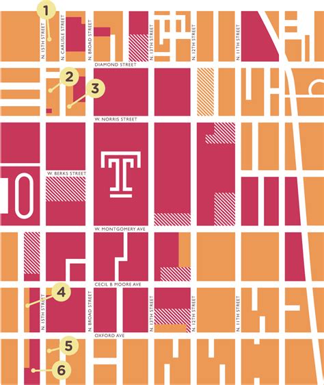 33 Temple University Campus Map Maps Database Source