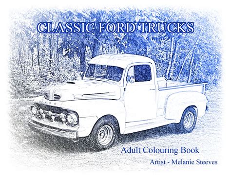 Classic Ford Trucks Colouring Book Pdf Download Etsy Classic Ford