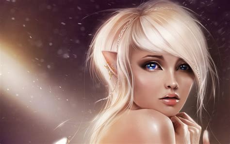 4583594 Fantasy Art Realistic Women Blue Eyes