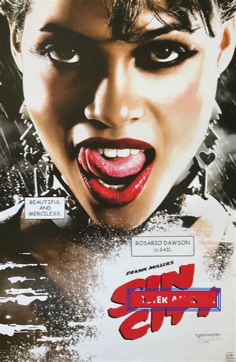Sin City Rosario Dawson Is Gail 2005 Movie Poster 225 X 345