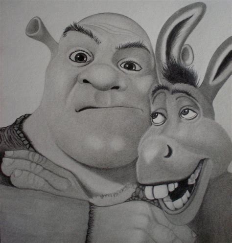 Pencil Donkey From Shrek Drawing Fiona Shrek Draw Donkey Coloring