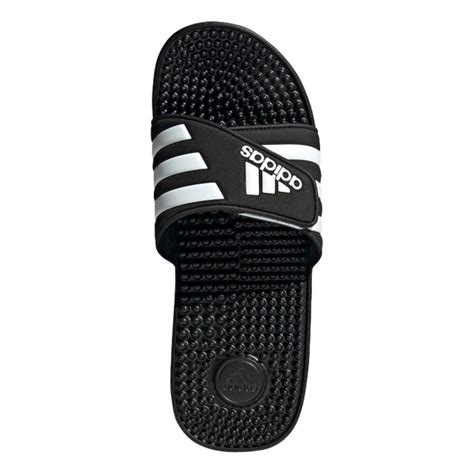Black and white adilette 3.0 sandals from adidas featuring a printed logo to the front, an open toe, a touch strap fastening, a branded insole, a flat sole and a low. Adidas Adissage Sandals