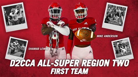 Anderson And Lewis Named D2cca First Team All Super Region Two