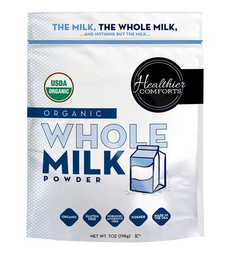 organic whole milk powder certified usda organic kosher gluten free non gmo free of