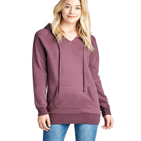 made by olivia made by olivia women s casual v neck long sleeve hoodie sweatshirt pullover