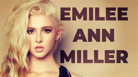 Emilee Ann Miller Sensual Model Youtube