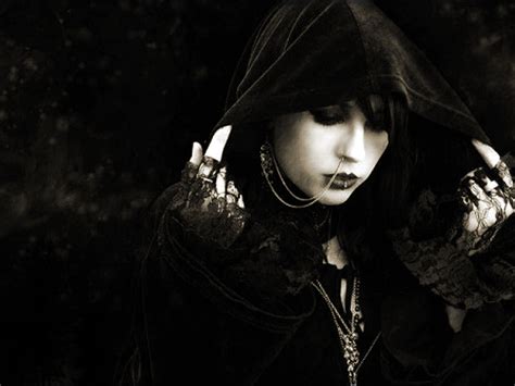 Beauty Black Dark Girl Goth Gothic Mysterious White Free Hd Wave