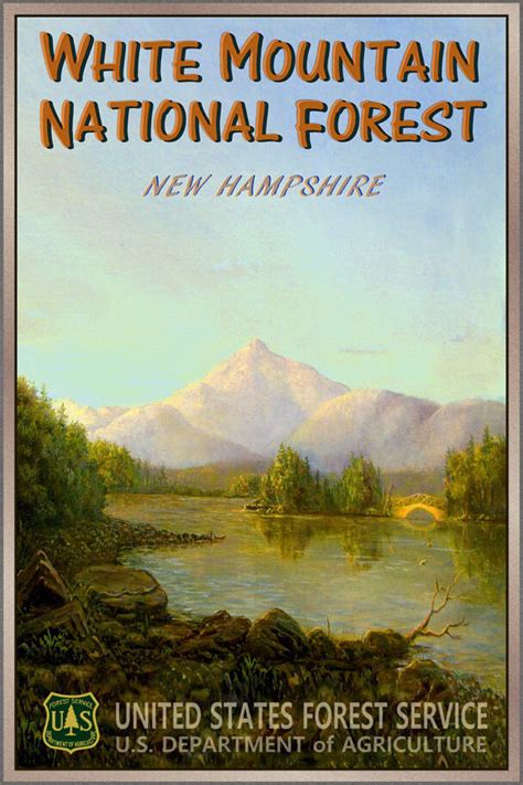 This poster is printed on high quality paper and features oustanding color and a high level of detail. White Mountain National Forest Poster Original New ...