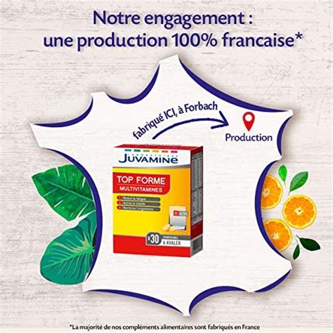 JUVAMINE Top Forme Multivitamines Aide à réduire la fatigue Soutient limmunité