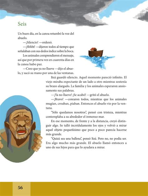 Español Libro De Lectura Sexto Grado 2016 2017 Online Página 56