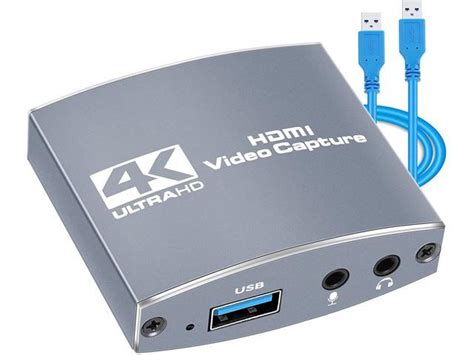 Capture Card Audio Video Capture Card With 4k Hdmi Loop Out 1080p 60fps Live Streaming Game