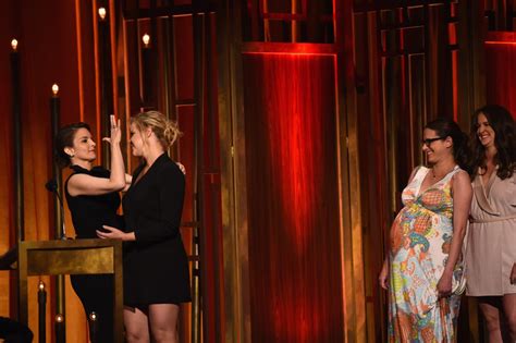 Tina Fey And Amy Schumer Kissing At Peabody Awards Popsugar Celebrity Photo 8