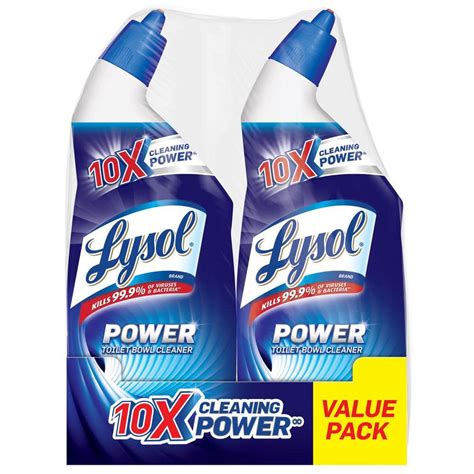Lysol Oz Power Toilet Bowl Cleaner Count The Home Depot