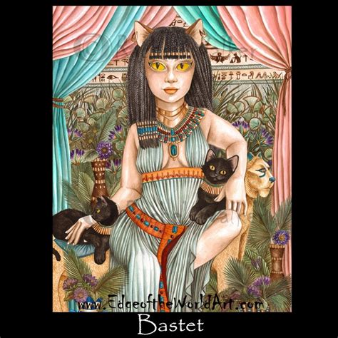 Bastet Bast Egyptian Cat Goddess Goddesses Black Cat Etsy Uk