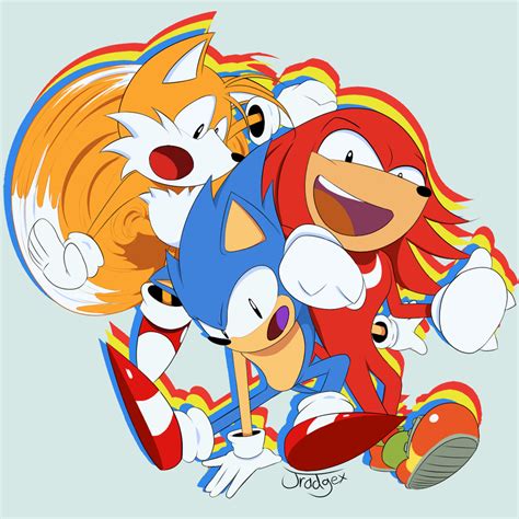 Sonic, Tails, AND KNUCKLES by Jradgex on DeviantArt