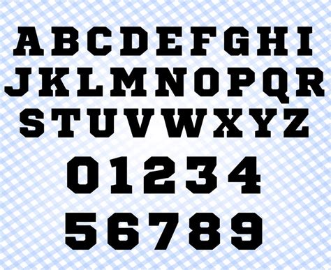 Varsity Font Svg Varsity Letters Sport Font Alphabet Svg With Varsity B32