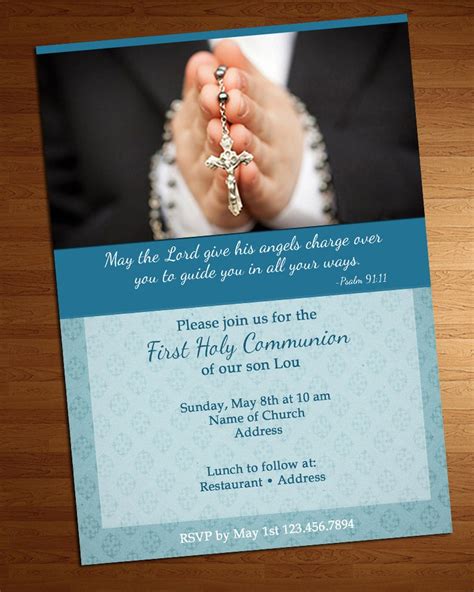 My First Communion Invitation Holy Communion Invite Etsy