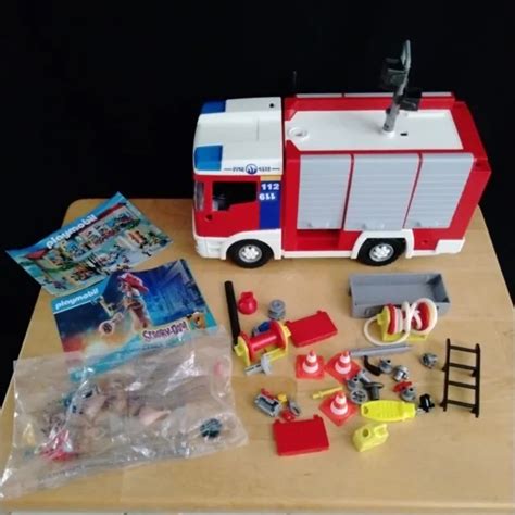 Playmobil 4821 Camion De Pompiers Incomplet Pompier Scooby Doo Lire La