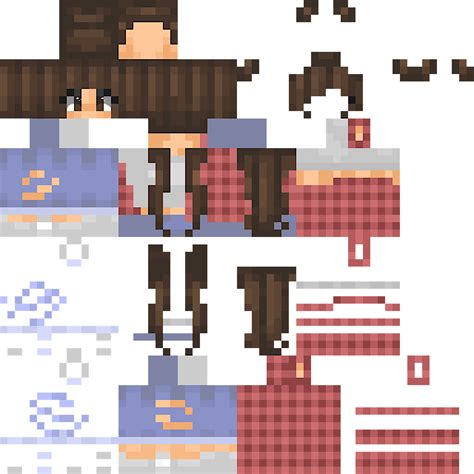 Aesthetic Minecraft Girl Skins Layout Download Minecrafts Skins