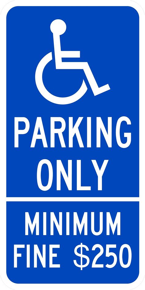 Handicap Parking Sign Vector At