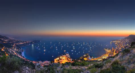 3838x2088 Monaco Yacht Show 2014 Night View From Above Wallpaper