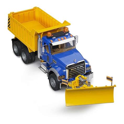 Bruder Toys Mack Granite Snow Plow Dump Truck 02825 Br
