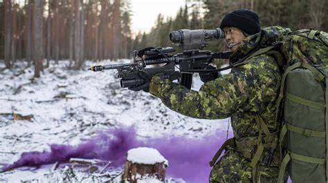 Canadian Soldier Of The Enhanced Forward Presence Battle Group In