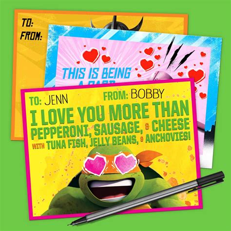 tmnt valentines day cards nickelodeon parents