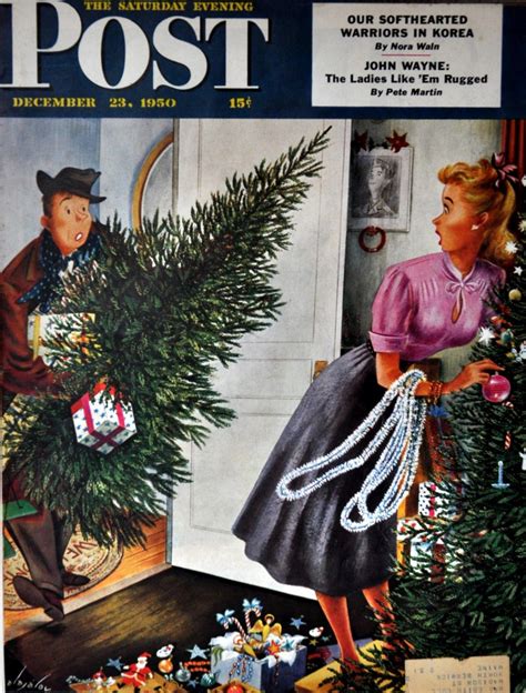 Image Detail For Saturday Evening Post Cover Ha Dunne And Co Christmas Ephemera Saturday