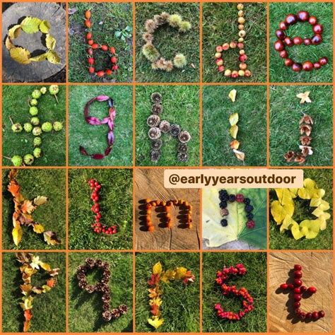 Nature Themed Autumn Alphabet Downloadable Document Pdf Etsy