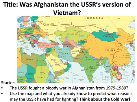 It would not renege on its. Year 9 Cold War - Lesson 6 Soviet-Afghan War | Teaching ...