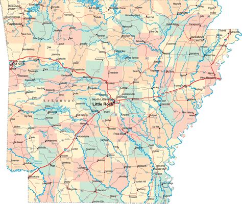 Arkansas Maps And State Information